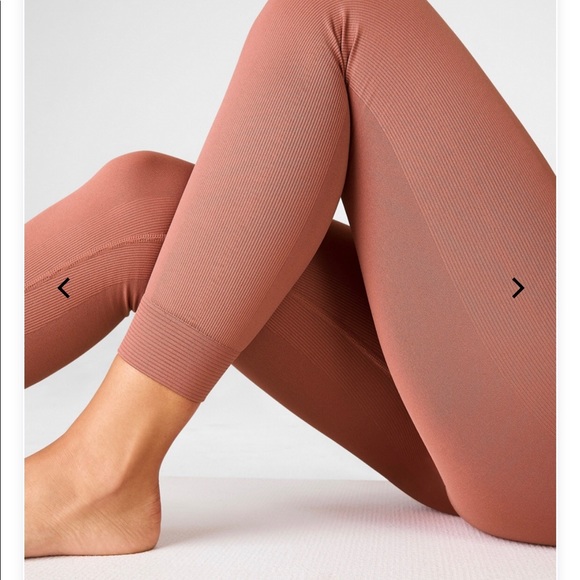 Fabletics High-Waisted Seamless Rib 7/8 Leggings - Picture 2 of 5
